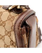 Sac en cuir Bambou 1947 beige - 25 x 17 x 9 cm
