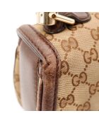 Sac en cuir Bambou 1947 beige - 25 x 17 x 9 cm