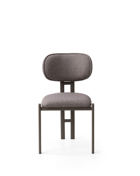 Set van 2 stoelen Muriz Cendré Cappuccino - l.43 cm x H. 83 cm x D. 47,5 cm