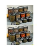 Juego de cajas de almacenamiento (24 piezas) antracita
