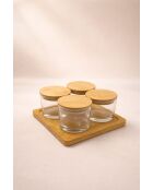 Bamboe opbergbox set (5 stuks)