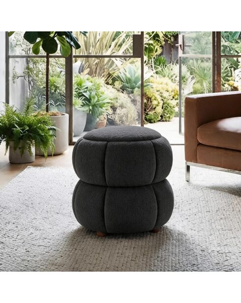 Pouffe Software gris oscuro - 45 x 45 x 46 cm