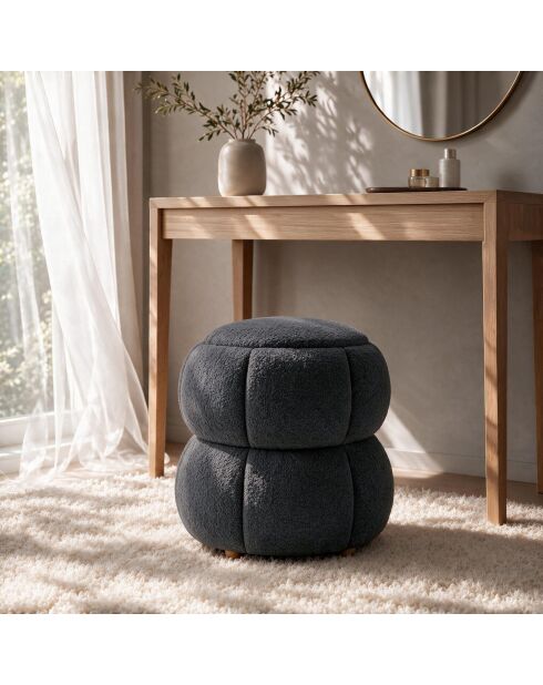 Pouffe Software gris oscuro - 45 x 45 x 46 cm
