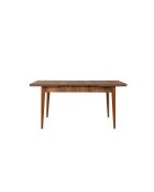 Ensemble table et chaises de salle à manger extensibles (6 pièces) Vina noix, crème
