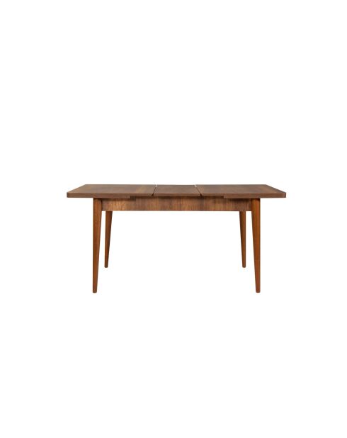 Ensemble table et chaises de salle à manger extensibles (6 pièces) Vina noix, crème