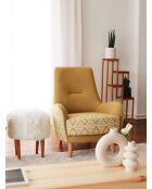 Silla plegable azteca amarilla - 88 x 75 x 95 cm