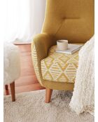 Silla plegable azteca amarilla - 88 x 75 x 95 cm