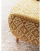 Silla plegable azteca amarilla - 88 x 75 x 95 cm