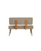 Ensemble table et chaises de salle à manger extensibles (6 pièces) Vina pin de l'atlantique, crème