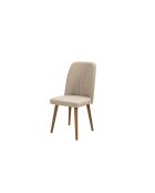 Ensemble table et chaises de salle à manger extensibles (6 pièces) Vina pin de l'atlantique, crème