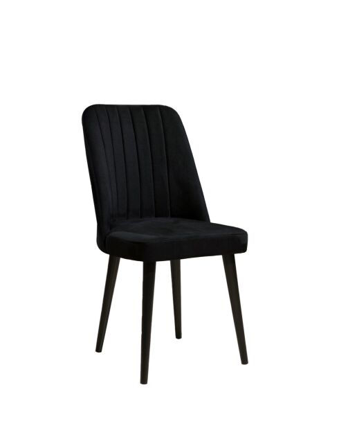 Stoelenset Vega zwart (4 stuks)