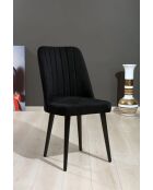 Stoelenset Vega zwart (4 stuks)