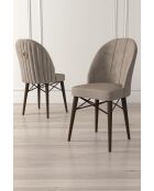 Ritim cappuccino stoelenset (6 stuks), bruin