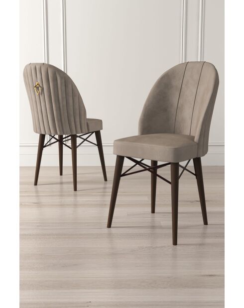 Ritim cappuccino stoelenset (6 stuks), bruin