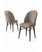 Ritim cappuccino stoelenset (6 stuks), bruin