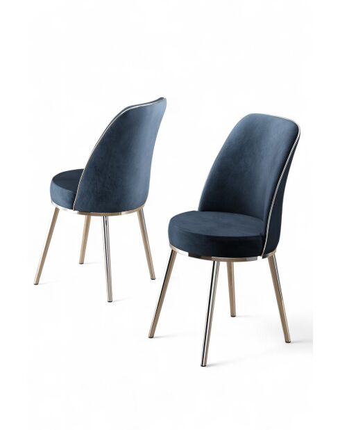 Stoelenset Pefa (2 stuks) antraciet, chroom