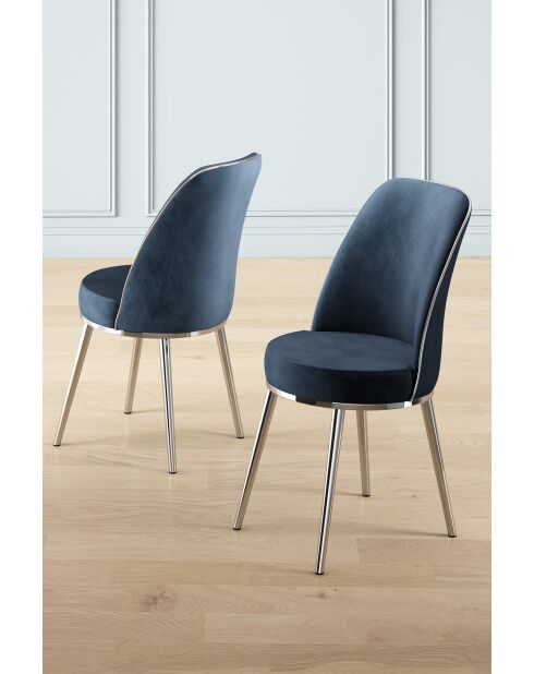 Stoelenset Pefa (2 stuks) antraciet, chroom