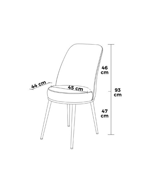 Stoelenset Pefa (2 stuks) antraciet, chroom
