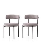 Gini 4006 v2 stoelenset zwart en grijs (2 stuks)