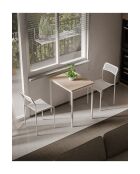 Ensemble table et chaises (3 pièces) Ensemble table et chaises 69 blanc, chêne
