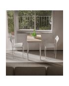 Ensemble table et chaises (3 pièces) Ensemble table et chaises 69 blanc, chêne
