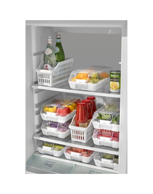 Koelkast-organizerset (4 stuks) wit