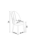 Mara cappuccino stoelenset (6 stuks), goud