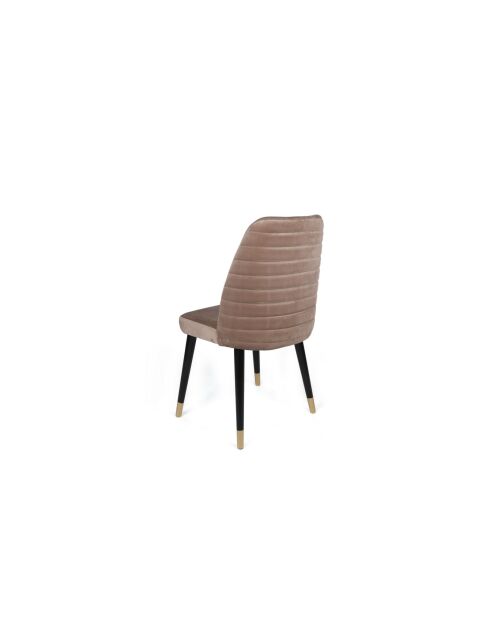 Hugo 364 v2 beige, zwarte en gouden stoelset (2 stuks)