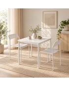 Ensemble table et chaises (3 pièces) Ensemble table et chaises 69 blanc