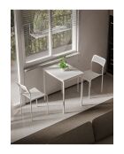 Ensemble table et chaises (3 pièces) Ensemble table et chaises 69 blanc