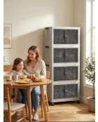 Armario multifuncional blanco - 56 x 127 x 56 cm