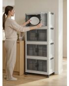 Armario multifuncional blanco - 56 x 127 x 56 cm