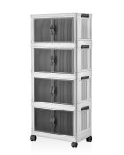 Armario multifuncional blanco - 56 x 127 x 56 cm