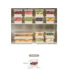 Koelkast-organizerset (8 stuks) grijs