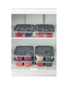 Set di scatole portaoggetti (6 pezzi) antracite