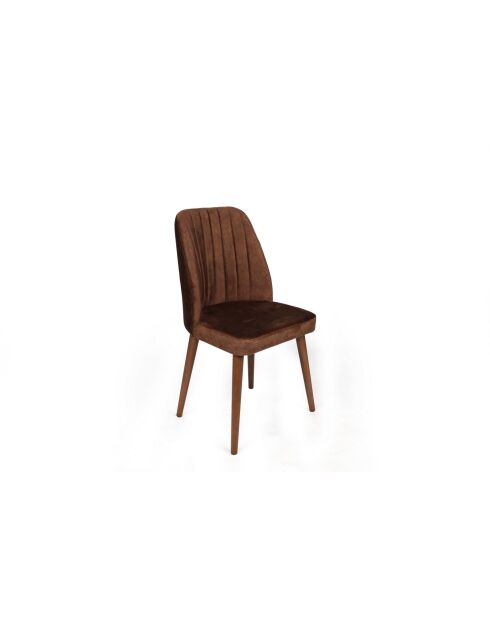 Set stoelen (2 stuks) Alfa 466 v2 bruin en walnoot