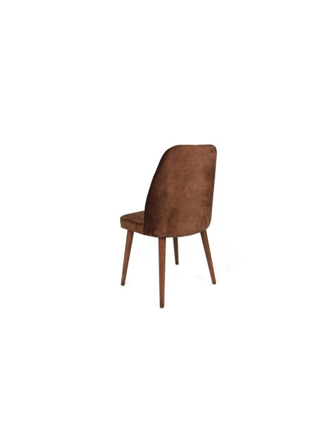 Set stoelen (2 stuks) Alfa 466 v2 bruin en walnoot
