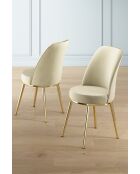 Stoelenset Pefa (6 stuks) crème, goud