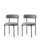 Gini 4012 v2 stoelenset zwart en donkergrijs (2 stuks)