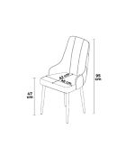 Trex cappuccino stoelenset (2 stuks), bruin
