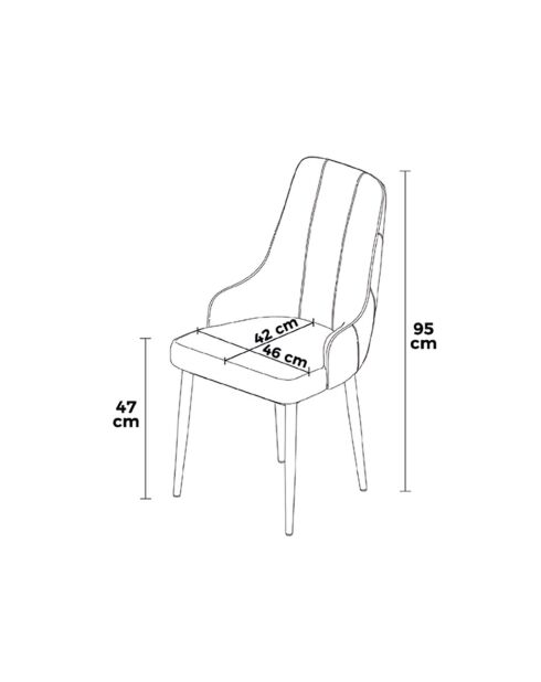 Trex cappuccino stoelenset (2 stuks), bruin