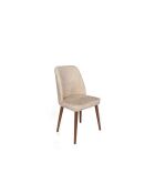 Stoelenset Dallas 550 v2 beige en notenhout (2 stuks)