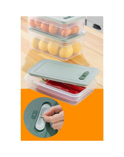 Juego de cajas de almacenamiento (3 piezas) azules