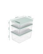 Juego de cajas de almacenamiento (3 piezas) azules