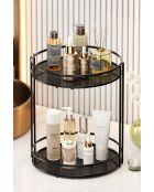 Schwarzer Badezimmer-Organizer - 23 x 27 x 23 cm
