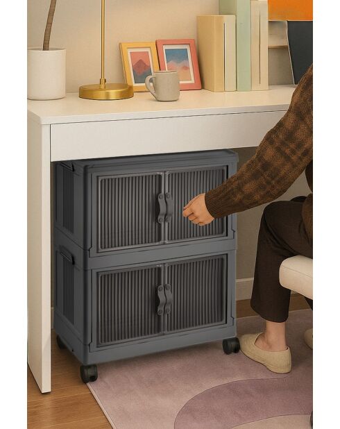Armario multifuncional antracita - 32 x 67 x 56 cm