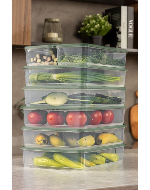 Aufbewahrungsboxen-Set (7 Stück) grün