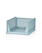 Estante multifuncional de plástico azul bebé - 33,5 x 55,5 x 43 cm