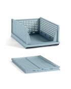 Estante multifuncional de plástico azul bebé - 33,5 x 55,5 x 43 cm