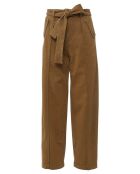Pantaloni con cintura Camel Raphia